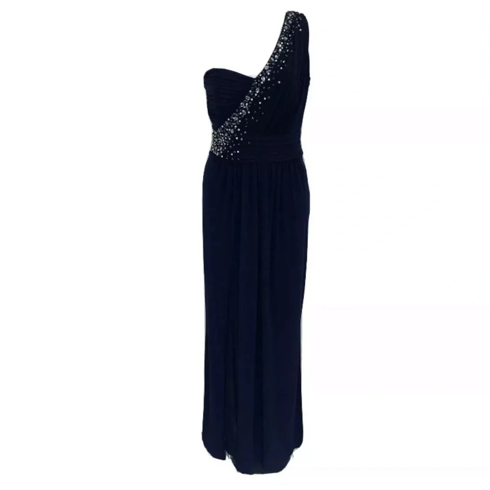 Laundry by Shelli Segal One Shoulder Beaded Dress